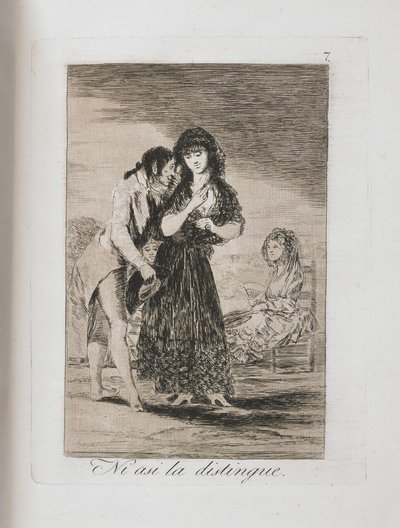 Plate from Los Caprichos by Francisco de Goya